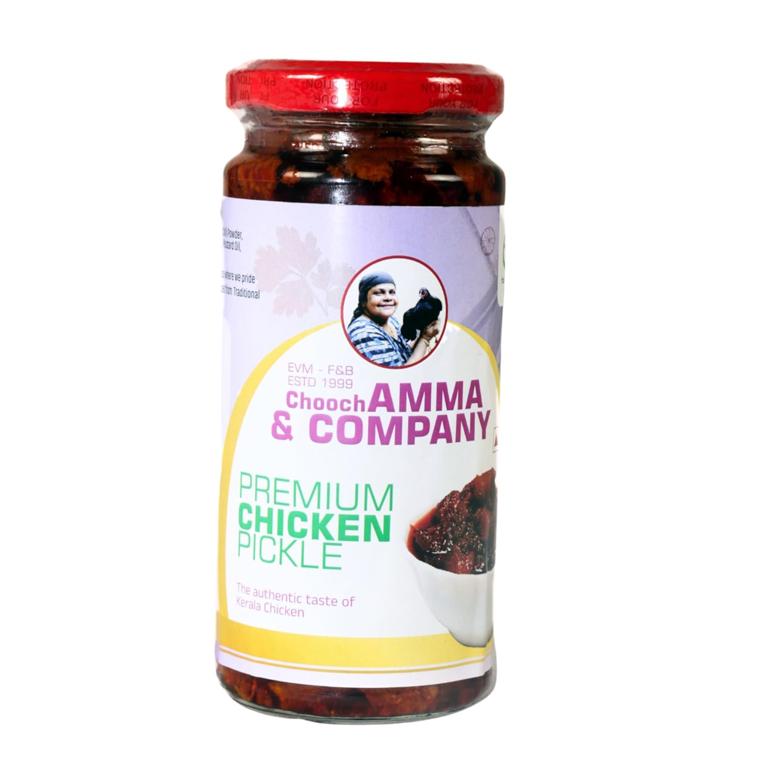 Chooch AMMA & COMPANY PremiumTraditional Style Boneless Chicken Pickle 250 gm | No artificial preservatives | No added flavours and colours | Home made chicken achar