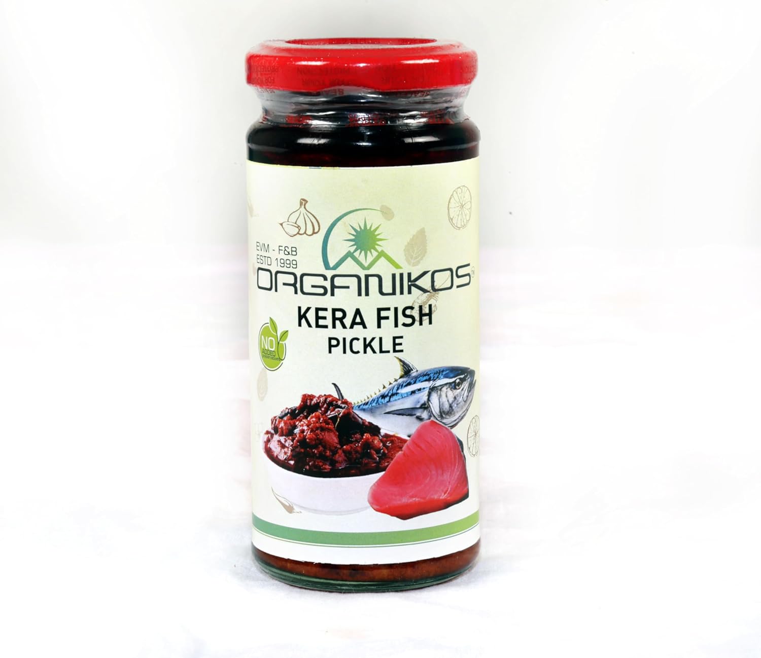 ORGANIKOS Kera Fish Pickle Kerala Traditional Style, with no Added preservatives, Colours & Flavors (250 Grams)