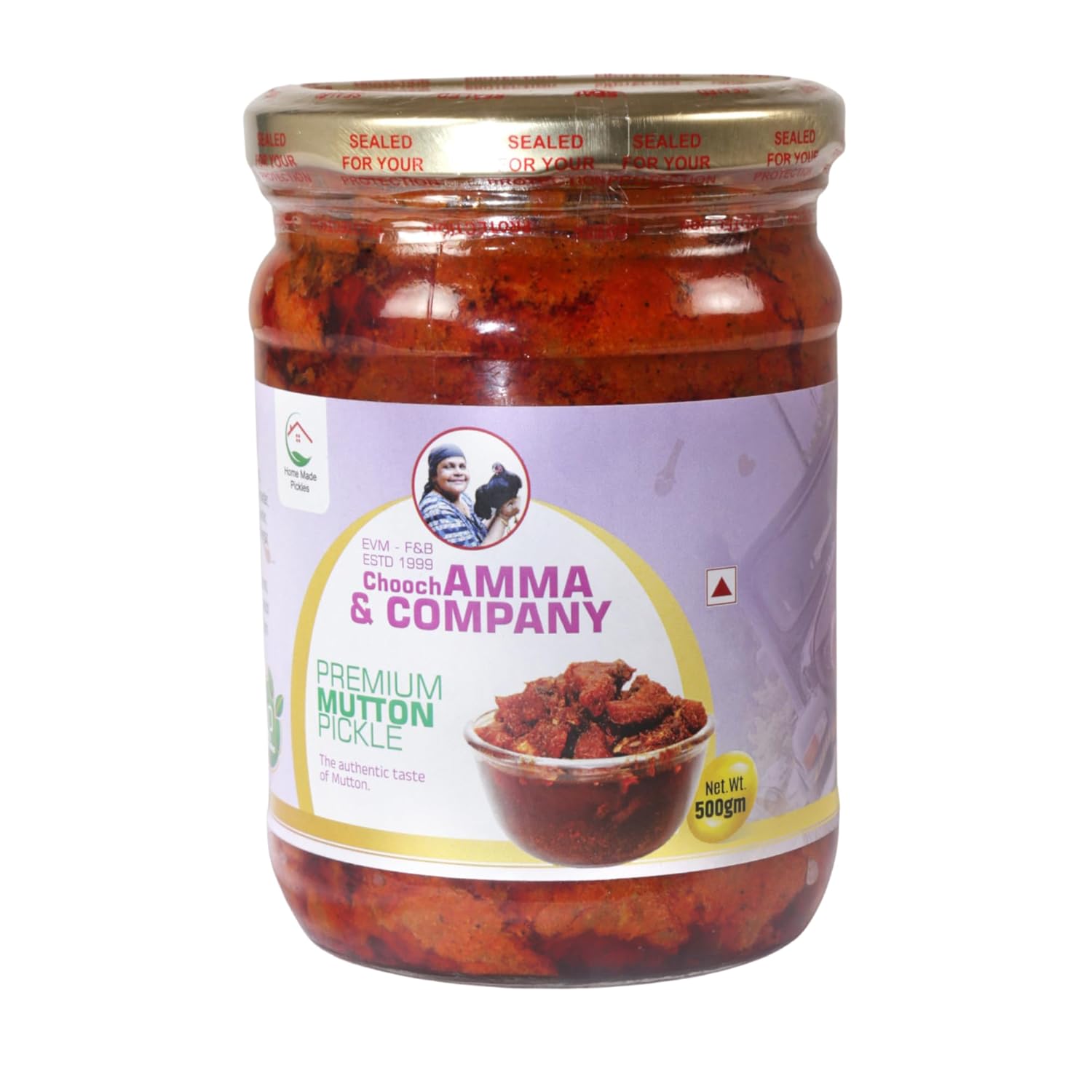 Chooch AMMA & COMPANY Premium Mutton pickle, No artificial preservatives, flavors, and colors-500g