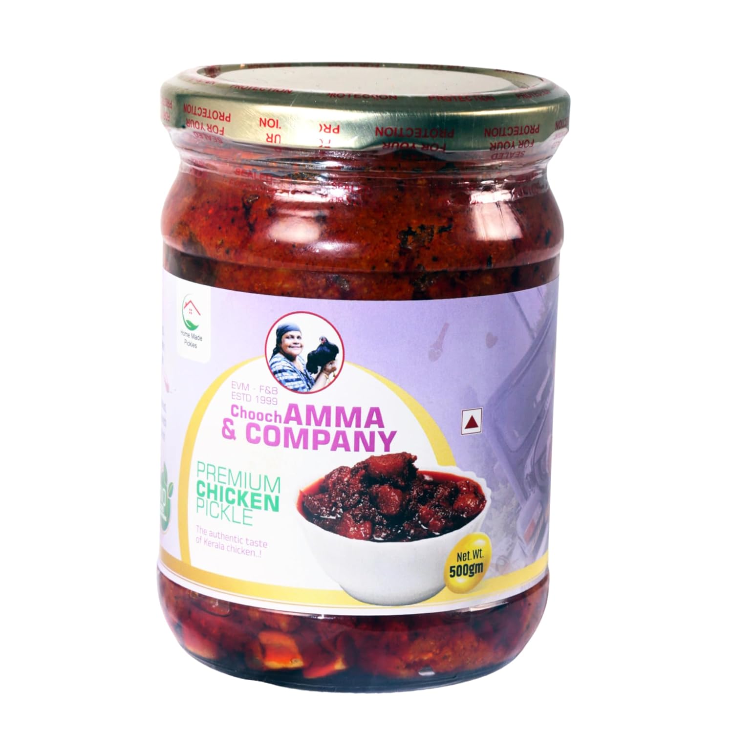 Chooch AMMA & COMPANY PremiumTraditional Style Boneless Chicken Pickle, No artificial preservatives, flavours and colours.500g